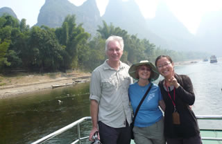 Emily and Clients on the Li Rivern