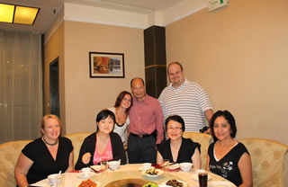 Legend Asia Group during dinner